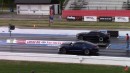 2020 Ford Mustang GT Vortech Superchargers V3 drag racing on DRACS