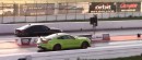 2020 Ford Mustang Shelby GT500 vs BMW M5 drag races on DRACS