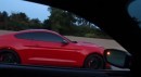 2020 Ford Mustang Shelby GT500 Races 2020 Dodge Charger Hellcat Widebody