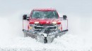2020 Ford Super Duty with snow plow