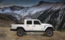 2020 Jeep Scrambler Rubicon rendered in white