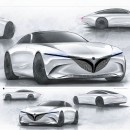 2020 Lancia Aurelia B20 “Coupe Tributo” rendering by JLR designer Gianluigi Cicolella