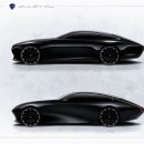 2020 Lancia Aurelia B20 “Coupe Tributo” rendering by JLR designer Gianluigi Cicolella
