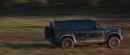 2020 Land Rover Defender shooting action scenes for No Time to Die (2020)