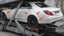 2020 Mercedes-Benz S-Class W223 Filmed on Car Carrier in Germany