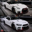 2020 Nissan GT-R Nismo with R34 Face Swap (rendering)