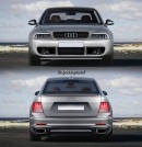 2021 Audi A4 Retro-Morphs Into B5 A4 in rendering by spdesignsest