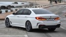 2021 BMW 5 Series LCI Rendered, Comes With Huge Grille