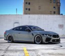 2021 BMW M4 Coupe with M8 kidney grilles rendering by Jon Sibal