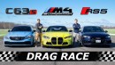 2021 BMW M4 Gets Walked by Audi RS5 in Drag Race, AMG C63 Is Humiliated