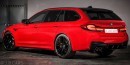 2021 BMW M5 Wagon rendering
