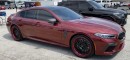 2021 BMW M8 Competition Gran Coupe drag races Dodge Challenger Hellcat