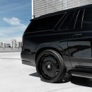 2021 Cadillac Escalade ESV murdered-out on Classic 26s by Platinum Motorsport Group