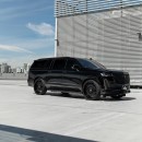 2021 Cadillac Escalade ESV murdered-out on Classic 26s by Platinum Motorsport Group