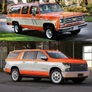 2021 Chevy Suburban With 1970s Makeover Looks Colorful