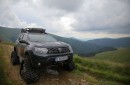 2021 Dacia Duster Pick-Up with ACF Industrie rubber tracks