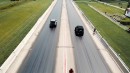 2021 Ford Bronco drag strip races Jeep Wrangler and 2020 Ram 1500 Hemi on ACCELER8