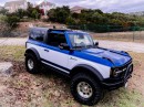 2021 Ford Bronco First Edition Vintage Lightning Blue for sale on eBay
