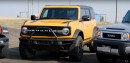 2021 Ford Bronco Sport Drag Races Jeep Wrangler 4xe, the Gap Is Huge