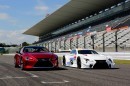 Lexus LC 500 and Super GT racing car