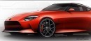 2021 Nissan 400Z rendering based on Nissan's official teaser