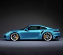 2021 Porsche 911 Turbo S on anrky wheels (rendering)
