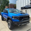 2021 Ram 1500 TRX in Hydro Blue by hydrotrx on Instagram