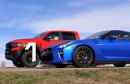 2021 Ram 1500 TRX Drag Races Nissan GT-R