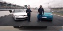 2021 Volkswagen Golf GTI vs. ID.3 drag race