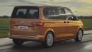 2021 Volkswagen T7 Transporter Reveals Styling in Accurate Rendering