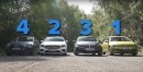 2021 VW Golf and Audi A3 Take on BMW 1 Series and Mercedes A-Class in Hatch Comparison