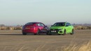2022 Audi RS 3 Drag Races Tesla Model 3 Performance