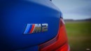 2022 BMW M240i and 2018 BMW M2 sideways comparo review on Throttle House