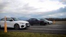 2022 Golf R vs BMW M240i vs Audi S3 // DRAG & ROLL RACE