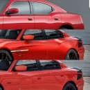 2022 Dodge Charger facelift rendering by hdm.design on Instagram