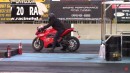 2022 Energica Ego RS drag races E23 BMW 7 Series on Drag Racing and Car Stuff