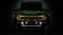 2022 Ford Bronco Raptor Jurassic Overland teaser rendering by lbracket