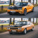2022 Ford Capri RSe electrified revival rendering by lars_o_saeltzer