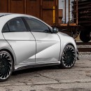 2022 Hyundai Ioniq 6S based on Mercedes-Benz CLA rendering by kdesignag on Instagram
