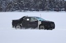 2022 Hyundai Santa Cruz spied in the snow