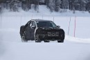 2022 Hyundai Santa Cruz spied in the snow