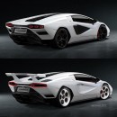 2022 Lamborghini Countach rendering by Brian Monaco
