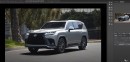 2022 Lexus LX turns Toyota Tundra into TX pickup truck rendering by theottle