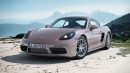 2022 Porsche 718 Boxster finished in Frozen Berry Metallic