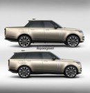 2022 Range Rover Pickup Truck rendering by spdesignsest