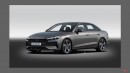 2023 Audi A4 Sedan B10 unofficial rendering by SRK Designs