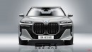 2023 BMW i7 luxury EV Sedan unofficial rendering by SRK Designs