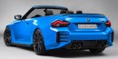 2023 BMW M2 Convertible rendering by j.b.cars