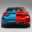 2023 BMW M2 rendering by j.b.cars