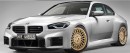 2023 BMW M2 rendering on HRE Wheels